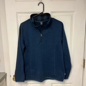 Eddie Bauer rag sweater 1/4 zip L